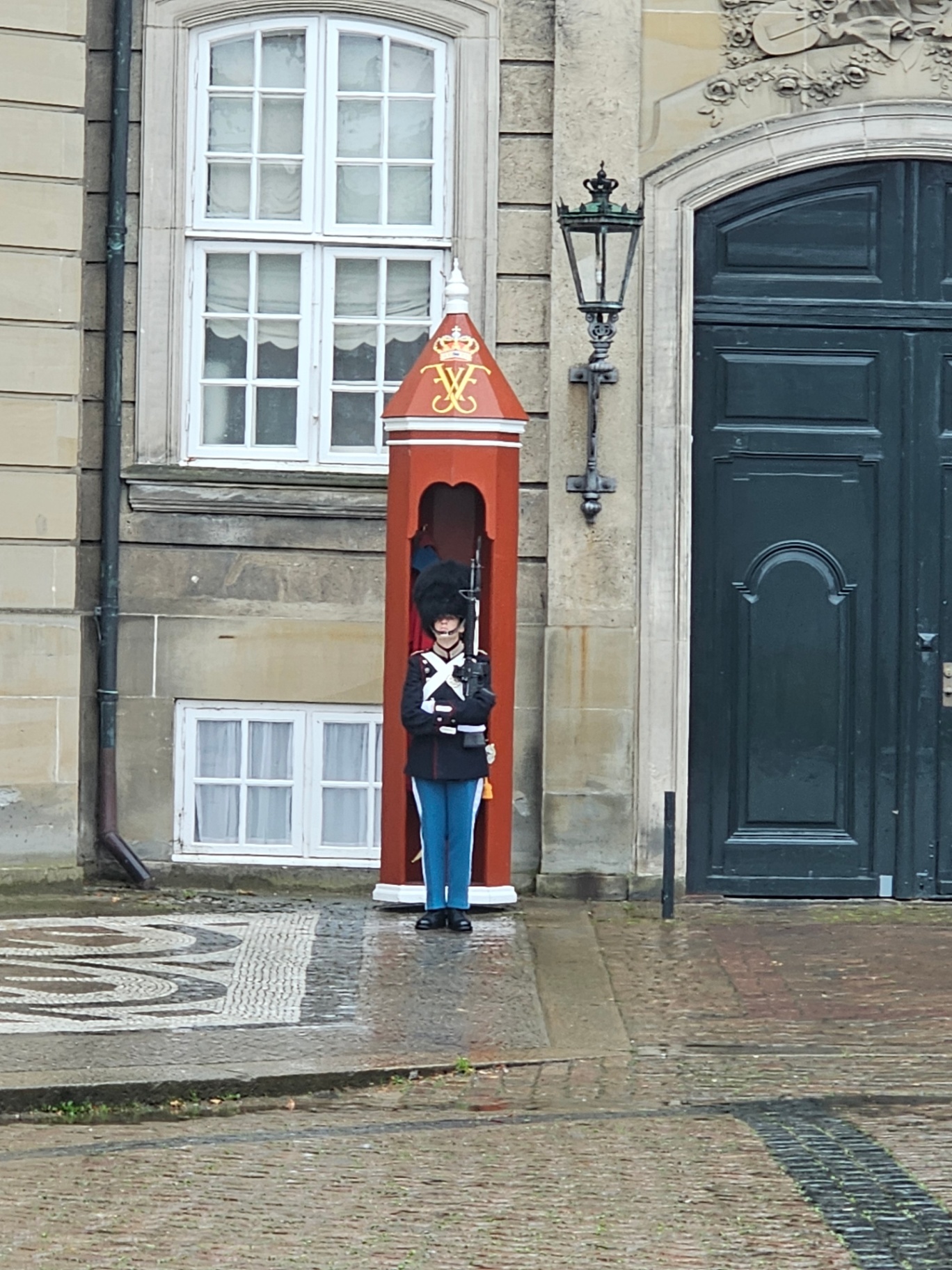 Royal guard at Amalienborg Palace in Copenhagen