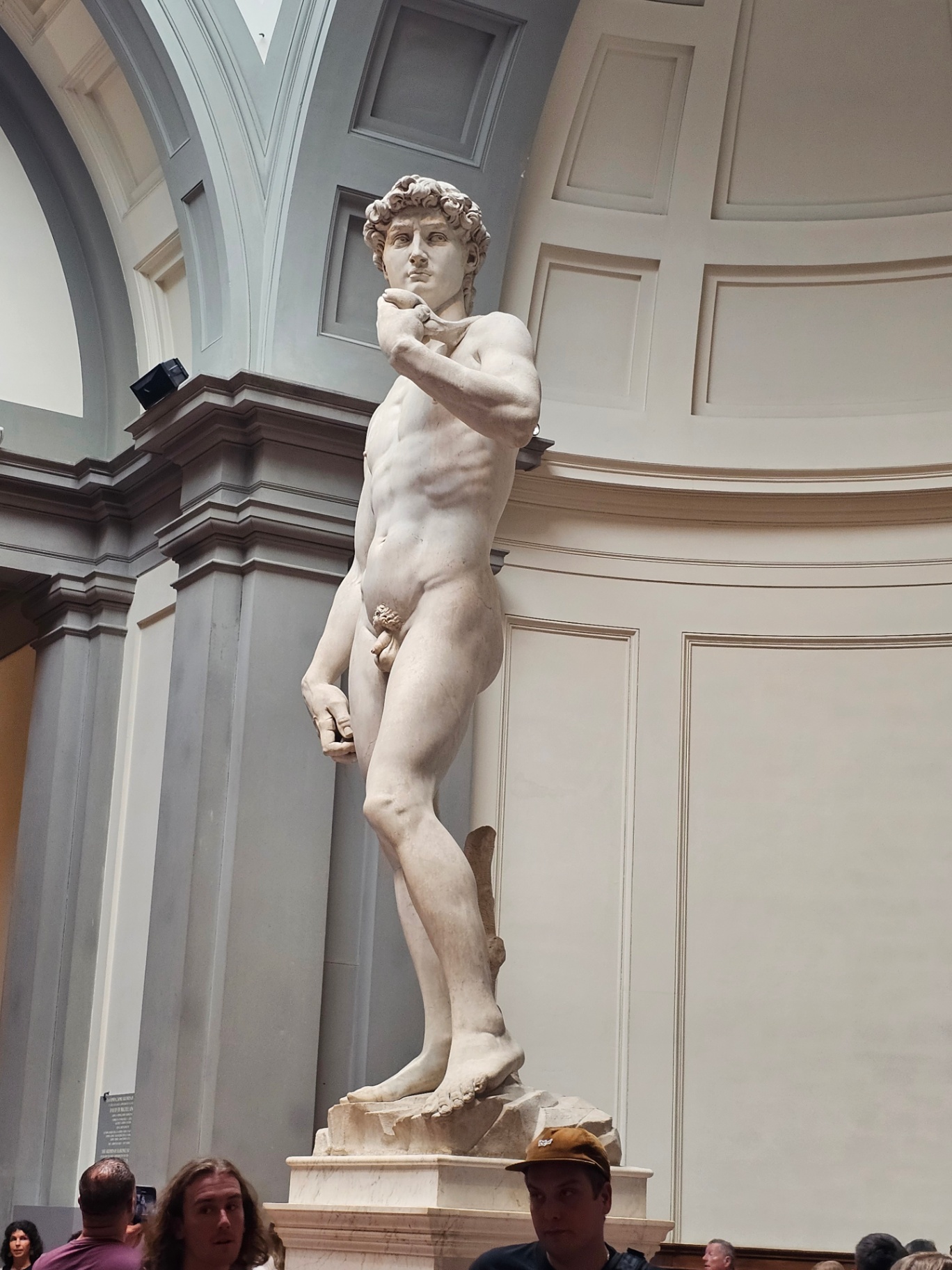 Michelangelo's David at the Accademia in Florence