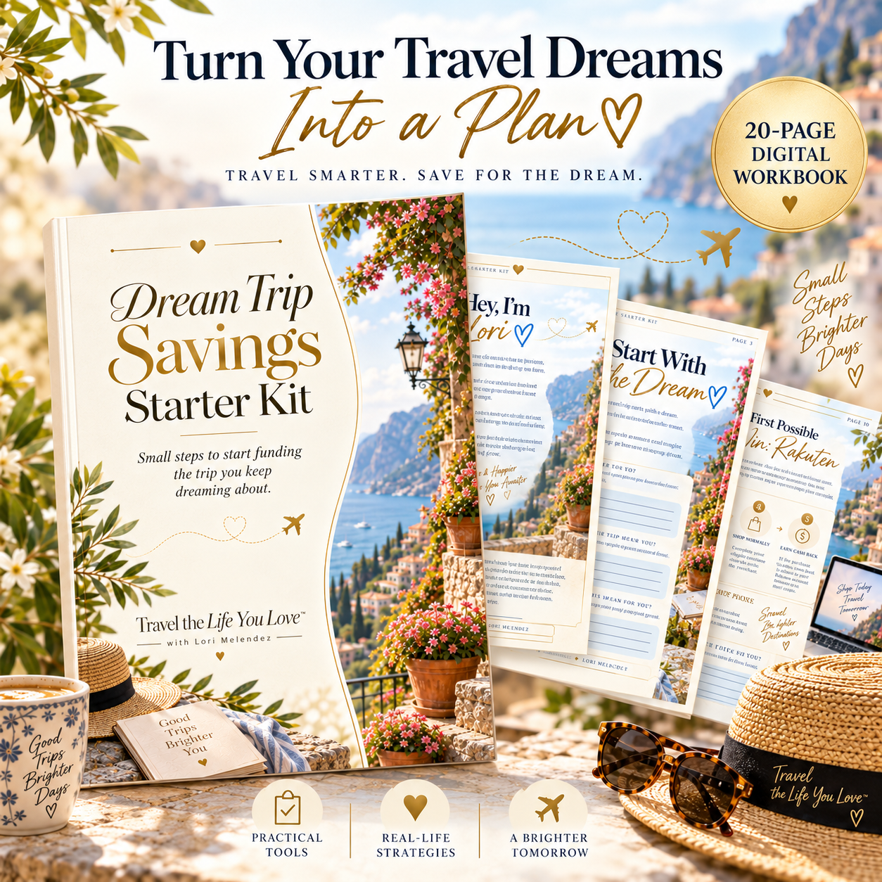 Dream Trip Savings Starter Kit — 20-page digital workbook by Travel the Life You Love
