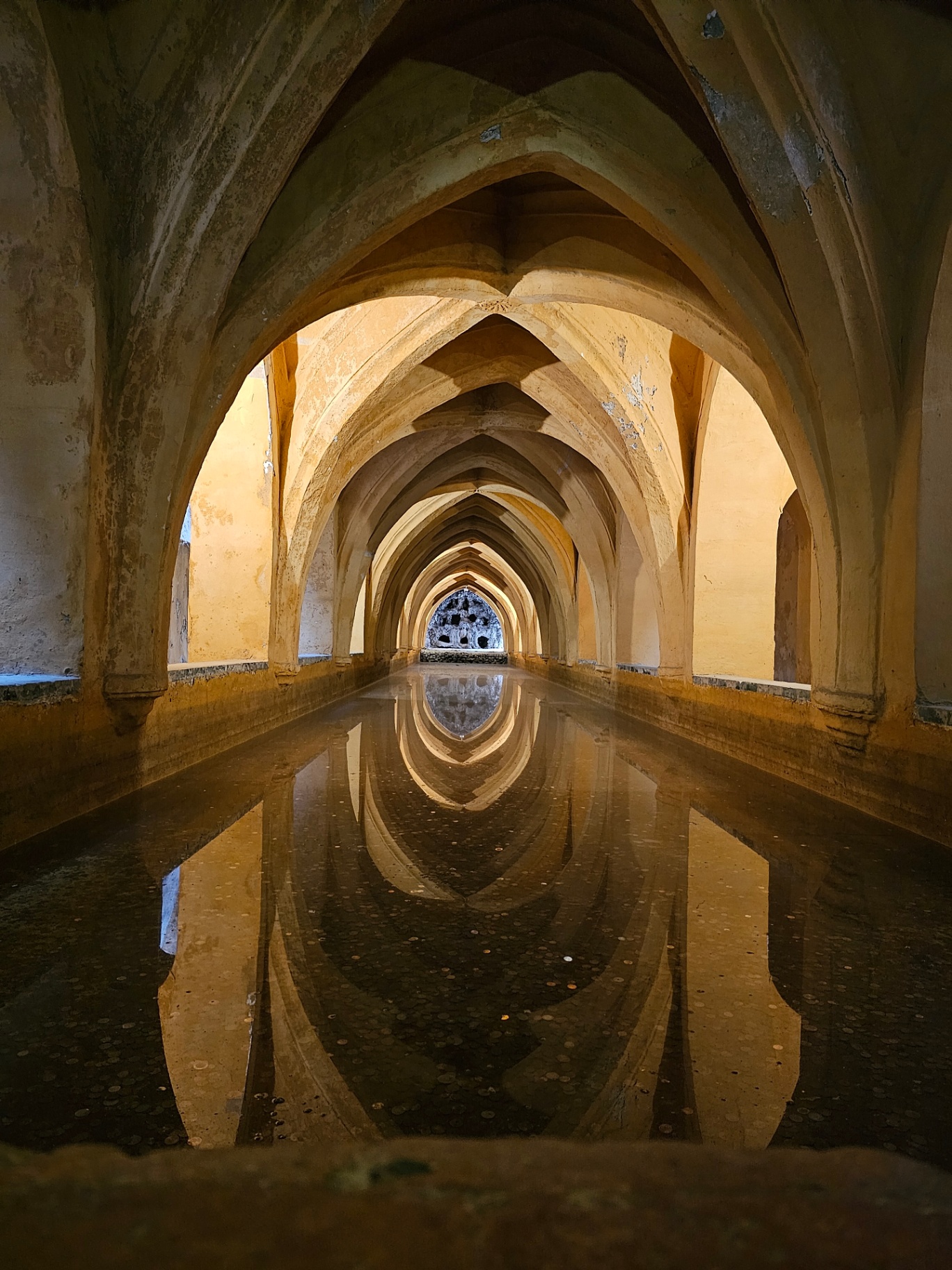 Vaulted baths of Lady María de Padilla in Seville's Alcázar